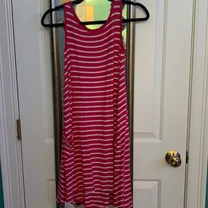 Girls Crazy 8 pink striped Dress
